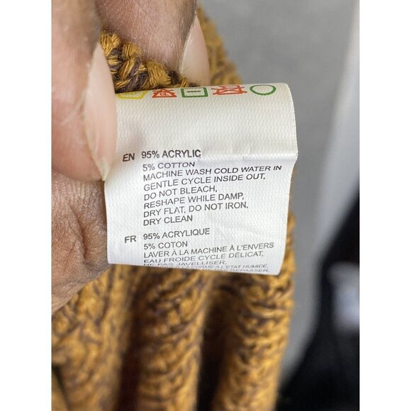 RDI Womens Chunky Cable Knit V-neck Pullover Sweater Size XS - Picture 6 of 7